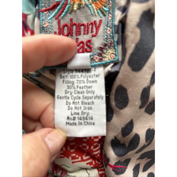 Johnny Was Lubello Reversible Hooded Floral Parka down Puffer Jacket $450 new S - Picture 13 of 16